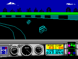 Days of Thunder screenshot 2 for ZX Spectrum